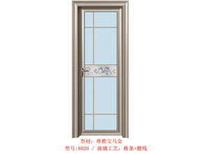 豪酷门窗实惠的尊雅平开门 铝合金门安装