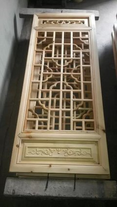 电视形象墙+隔断+仿古花格